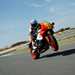 2024 Yamaha XSR900 GP on track pulling a wheelie