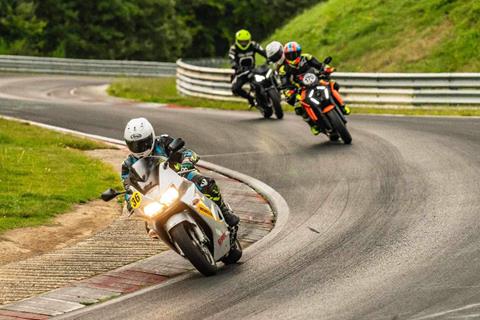 I took my girlfriend for two pillion laps of the Nürburgring in the wet... and she loved it!