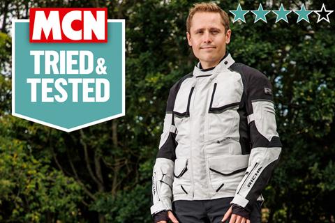 The Richa Atlantic 2 jacket and trousers are tough textiles for both sides of the Atlantic